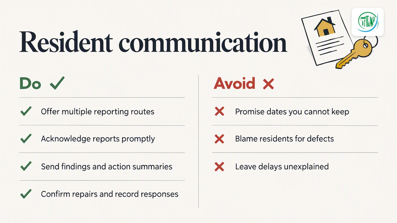Communicating with residents — overview diagram